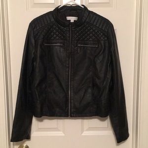 Faux leather jacket